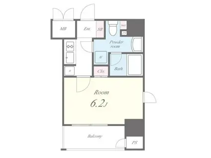 セイワパレス大今里(1K/3階)の間取り写真