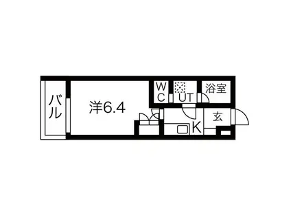 SWISS京橋(1K/9階)の間取り写真