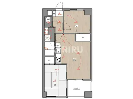 プライブ城東中央(2LDK/3階)の間取り写真