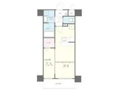 エクセルシア天神橋(1LDK/7階)の間取り写真