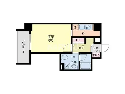 デイグラン鶴見(1K/9階)の間取り写真