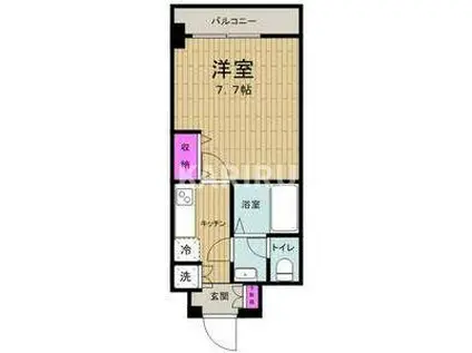 ジュネーゼプレシャス森ノ宮(1K/10階)の間取り写真