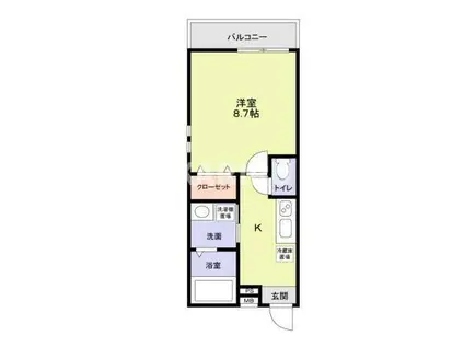 フジパレス東今里I番館(1K/1階)の間取り写真