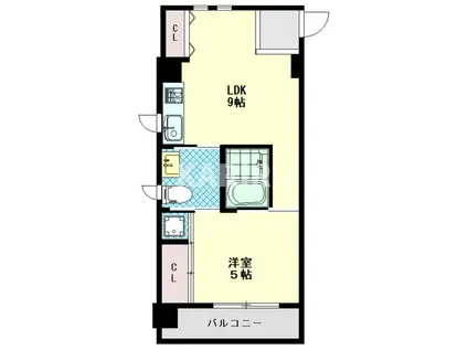 ネクストステージ都島(1LDK/7階)の間取り写真