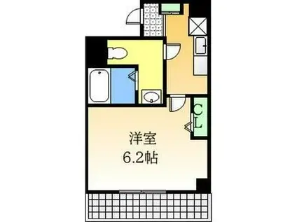 サンパレス都島(1K/7階)の間取り写真