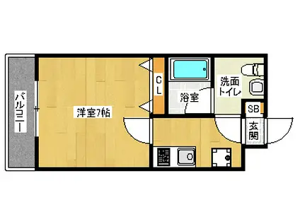 サイト祇園八坂(1K/5階)の間取り写真