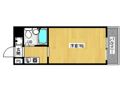 シリウス星の子(1K/9階)の間取り写真