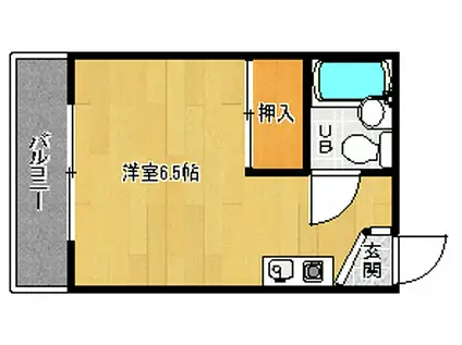 シャトレ壬生(1K/3階)の間取り写真
