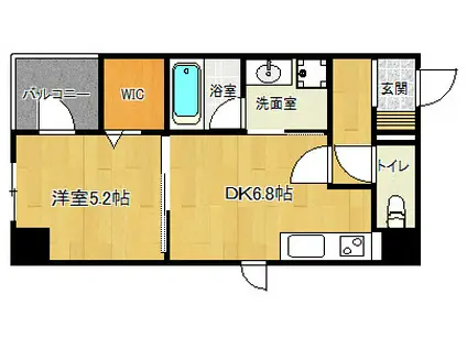 増田屋ビル(1DK/10階)の間取り写真