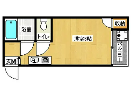 MS太秦(1K/3階)の間取り写真