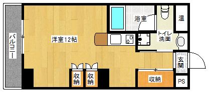 FAAD(1K/3階)の間取り写真