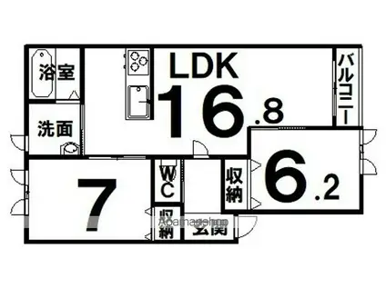京都市烏丸線 今出川駅 徒歩4分 5階建 新築(1K/1階)の間取り写真