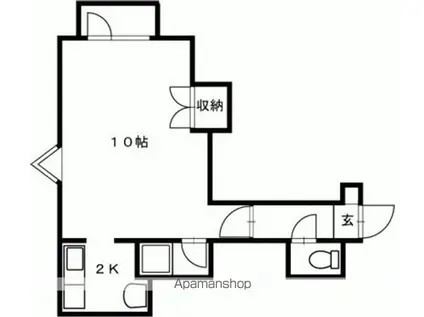 八瀬ナイン(2K/2階)の間取り写真