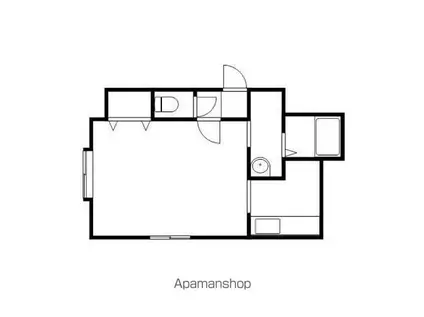 阪急電鉄京都線 大宮駅(京都) 徒歩6分 10階建 築29年(1K/9階)の間取り写真