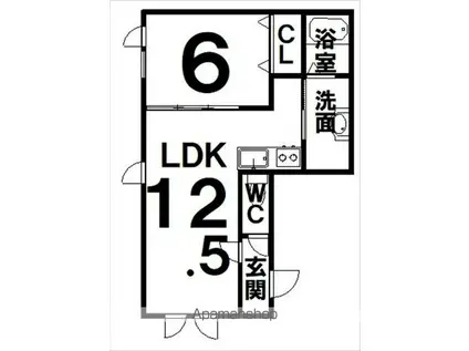 京都市烏丸線 丸太町駅(京都市営) 徒歩4分 5階建 新築(2LDK/4階)の間取り写真