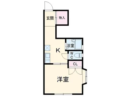 メゾンキコー長瀬(1LDK/4階)の間取り写真