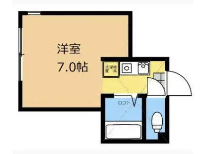 三弘マンション(1K/1階)の間取り写真