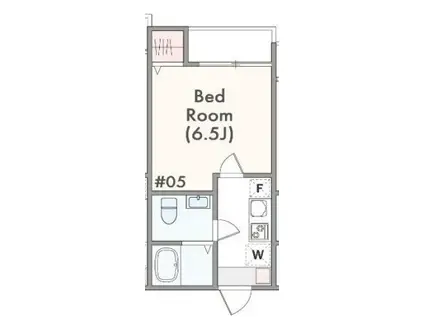 たばさはうす(1K/3階)の間取り写真