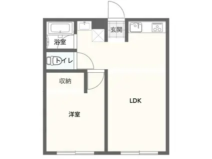 RAGIKU(2LDK/2階)の間取り写真