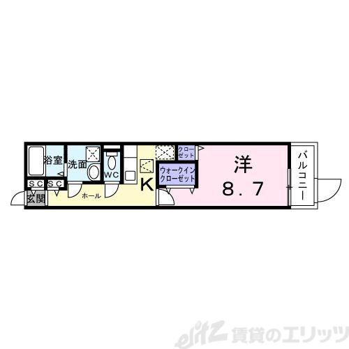 菅原2丁目アパート(1K/1階)の間取り写真