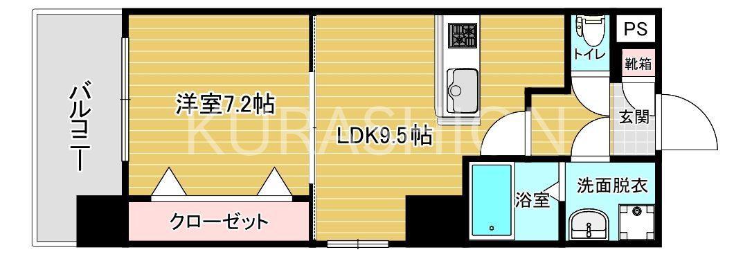 リファレンス東公園(1LDK/11階)の間取り写真
