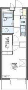 レオパレスフォンターナ内本町(1K/2階)の間取り写真