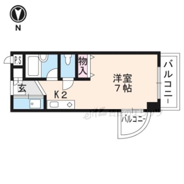 SHINYO(ワンルーム/4階)の間取り写真