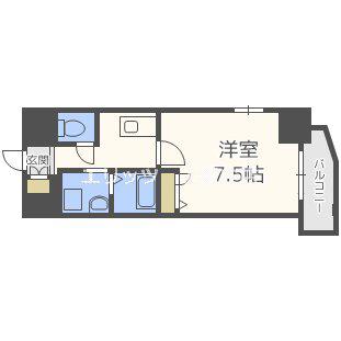 LA DOUCEUR梅田ウエスト(1K/11階)の間取り写真