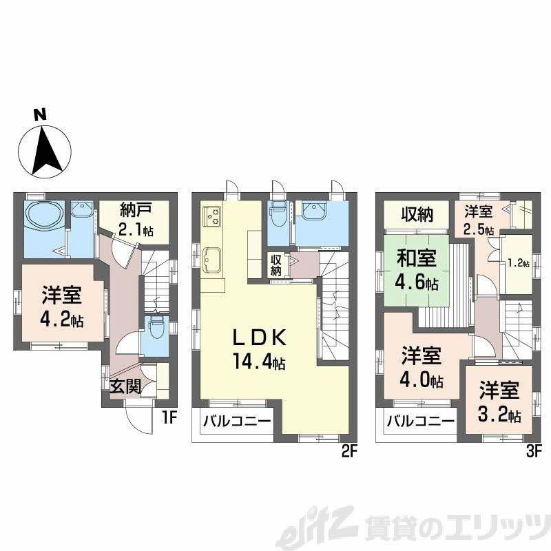 阪急電鉄千里線 豊津駅(大阪) 徒歩5分 3階建 築25年