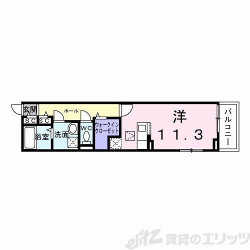 菅原2丁目アパート(ワンルーム/1階)の間取り写真