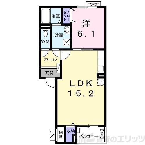 コージー コート(1LDK/3階)の間取り写真