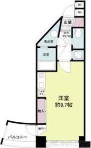フォレステージュ江坂垂水町(ワンルーム/5階)の間取り写真