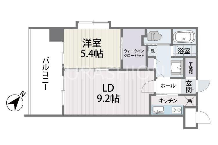 S-FORT筑紫通(1LDK/2階)の間取り写真