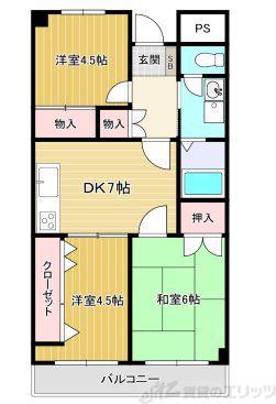 アビタ昭和(3DK/4階)の間取り写真