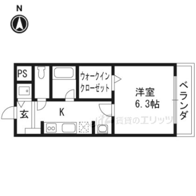 アプライズ(1K/3階)の間取り写真