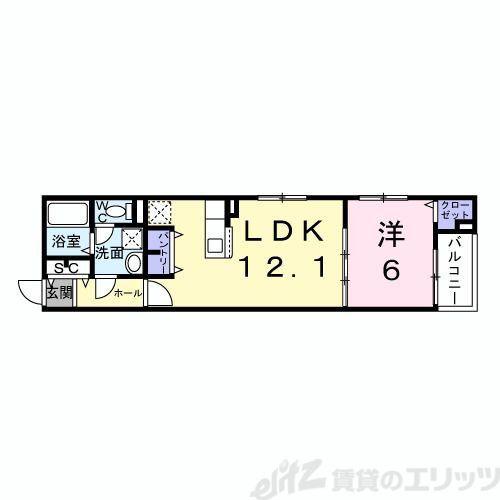 菅原2丁目アパート(1LDK/2階)の間取り写真