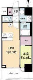 セレニテ江坂グランデ(1LDK/10階)の間取り写真