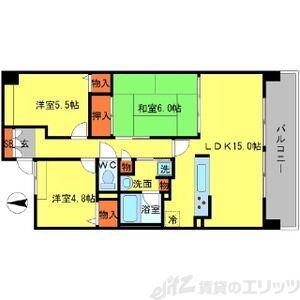 MINOO HILLS(3LDK/4階)の間取り写真