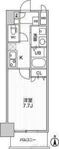 LA DOUCEUR梅田イースト(1K/2階)の間取り写真