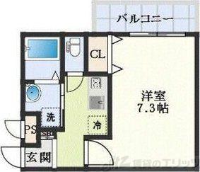 AILE柴島(1K/3階)の間取り写真