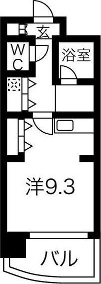 サンロワール江坂(ワンルーム/7階)の間取り写真
