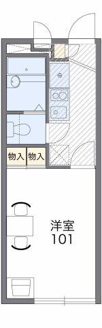 レオパレスレジデンス南春日丘(1K/2階)の間取り写真