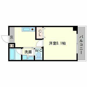 グリーンハイツ豊川2(1K/2階)の間取り写真