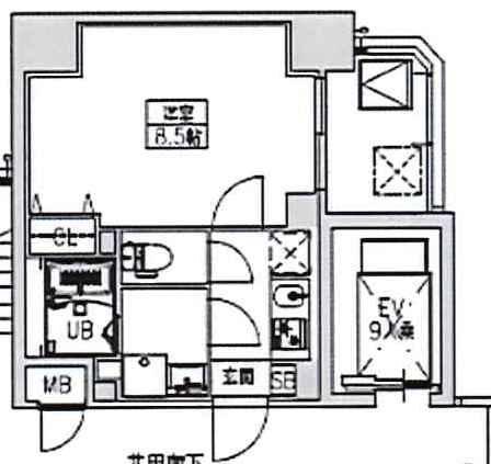 S-RESIDENCE千里丘(1K/10階)の間取り写真