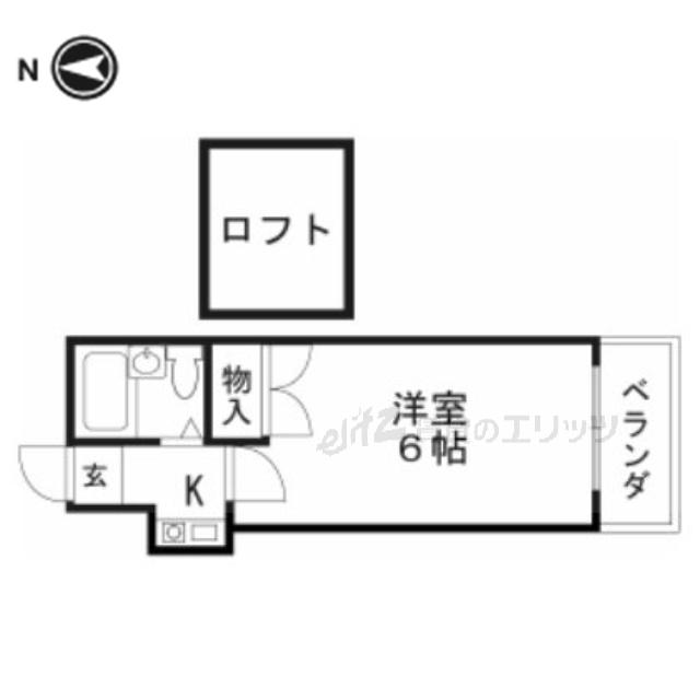 レステビュー桜ヶ丘北町(1K/2階)の間取り写真