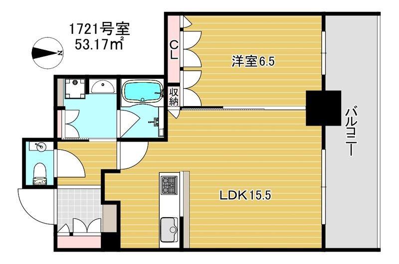グランドメゾン新梅田タワー THE CLUB RESIDENCE(3LDK/33階)の間取り写真