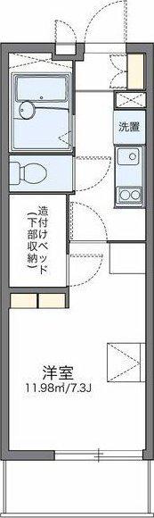 レオパレスサルース(1K/3階)の間取り写真