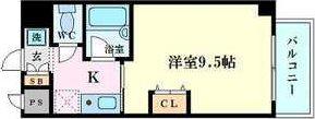 クレールメゾン(1K/6階)の間取り写真
