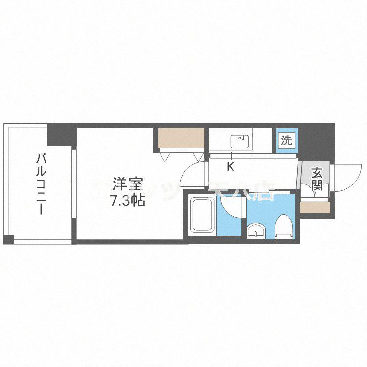 INNOCENT DOYAMA(1K/9階)の間取り写真