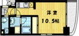 アスール江坂3RD(1K/5階)の間取り写真